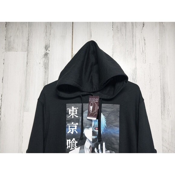 Anime Tokyo Ghoul Kaneki Ken Mask Hoodie Pullover Hooded Hot Topic Size Large - Picture 3 of 13